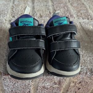 Black and Blue Kids Shoes-REEBOK
